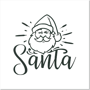 Cute Santa quotes Posters and Art